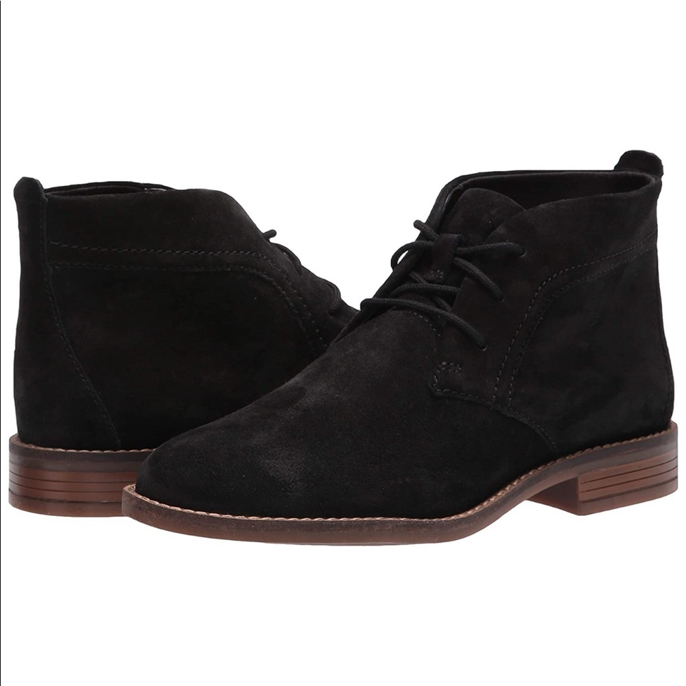 Clarks Black Booties